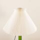 Holmegaard XL deep green lamp with Le Klint shade, 1960s
