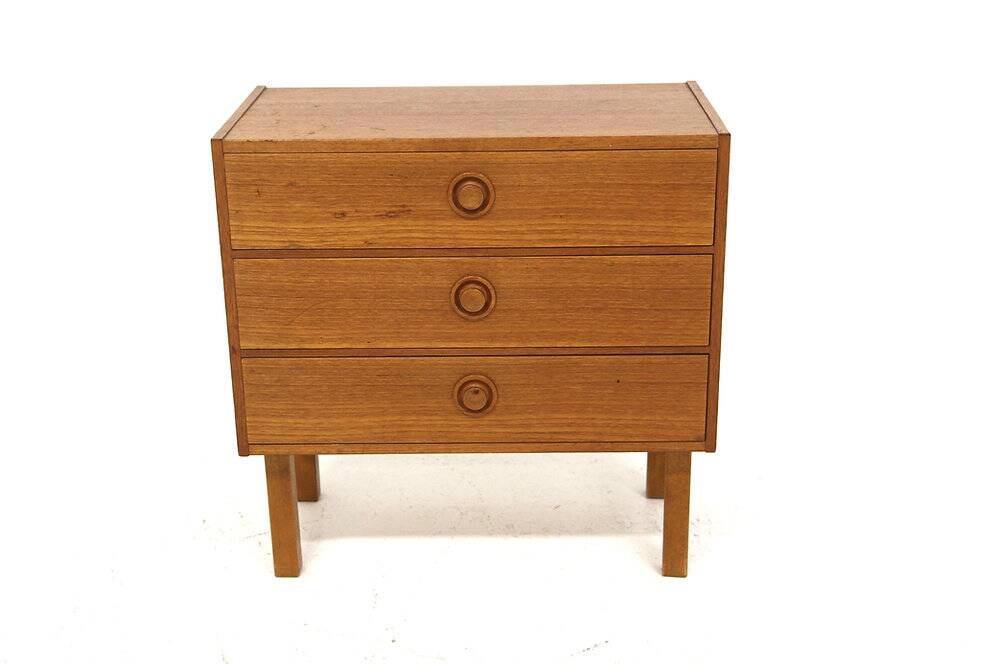 Scandinavian teak chest of drawers, Sweden, 1960