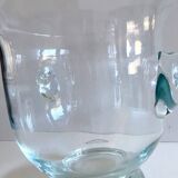 Large Champagne Bucket or Ice Cooler Vase Terrarium Blown Glass