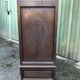 Breton cabinet with carved characters of the early 20th century with 2 doors and 1 oak drawer.