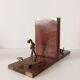 Greenhouse books teak and brass marine anchor