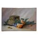 Painting - Ornamental still life with fruits and pot