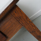 Rustic oak coffee table french 19th century farmhouse