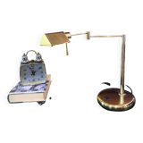 Lampe de table Relco Milan Italy avec bras articulé en laiton par Gianfranco Frattini, années 70