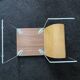 Vintage side table / newspaper holder in leather, chrome-plated steel rosewood, ca 1970