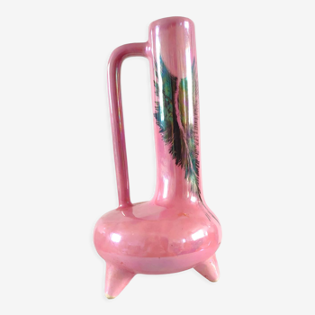 Vase en céramique tripode design années 70