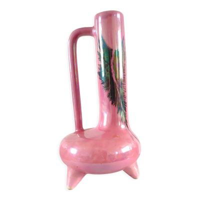 Vase en céramique tripode design années 70