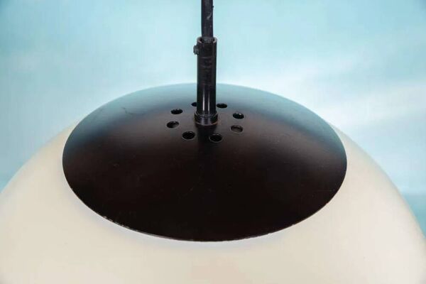 Grande lampe boule XL espace, suspension globe minimaliste Raak années 70