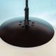 Large XL space ball lamp, minimalist globe pendant Raak 1970s.