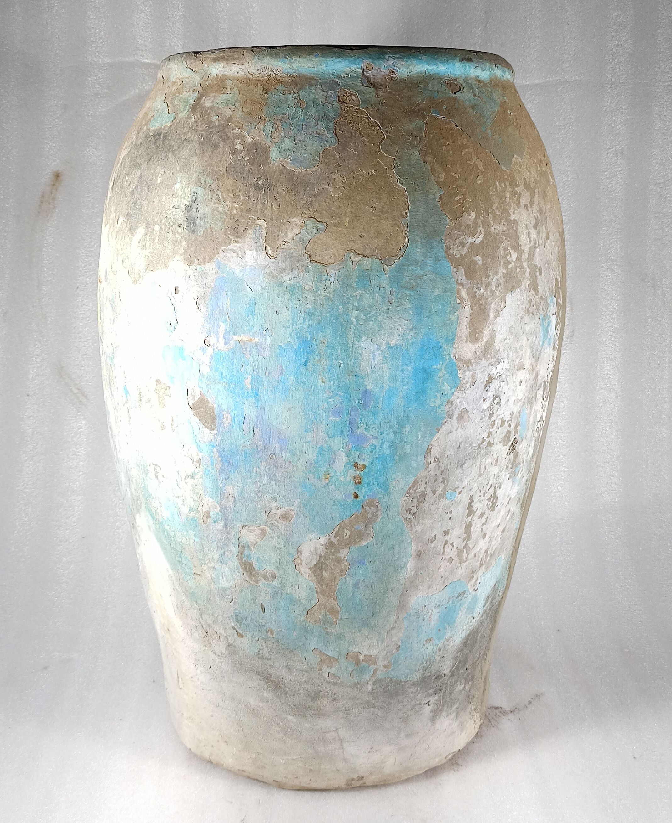 Blue terracotta jar