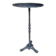 High Vintage Bistro Table – Black Marble & Cast Iron –