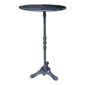 High Vintage Bistro Table – Black Marble & Cast Iron –
