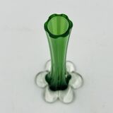 Vintage Murano green elephant base glass soliflore