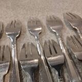 10 silver-plated metal cake forks from the Monaco Grand Prix