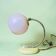 Pink glass 60s table or wall sconce lamp
