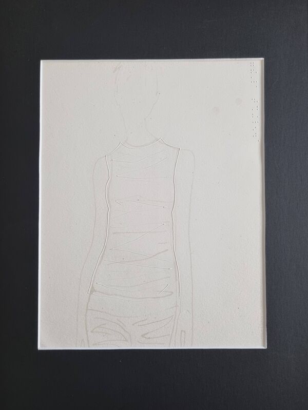 Mats Gustafson extrait de publication de mode, white, encadrée 30 x 40 cm