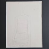 Mats Gustafson fashion publication excerpt, white, framed 30 x 40 cm