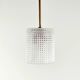 Mid-Century Scandinavian Brass & Crystal Glass Ceiling Light, Sweden, 1960s