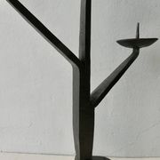 Chandelier en fer forgé, style brutaliste, années 60