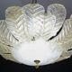 Dubai, Large Size Murano Glass Gold Flush Mount, 1970s