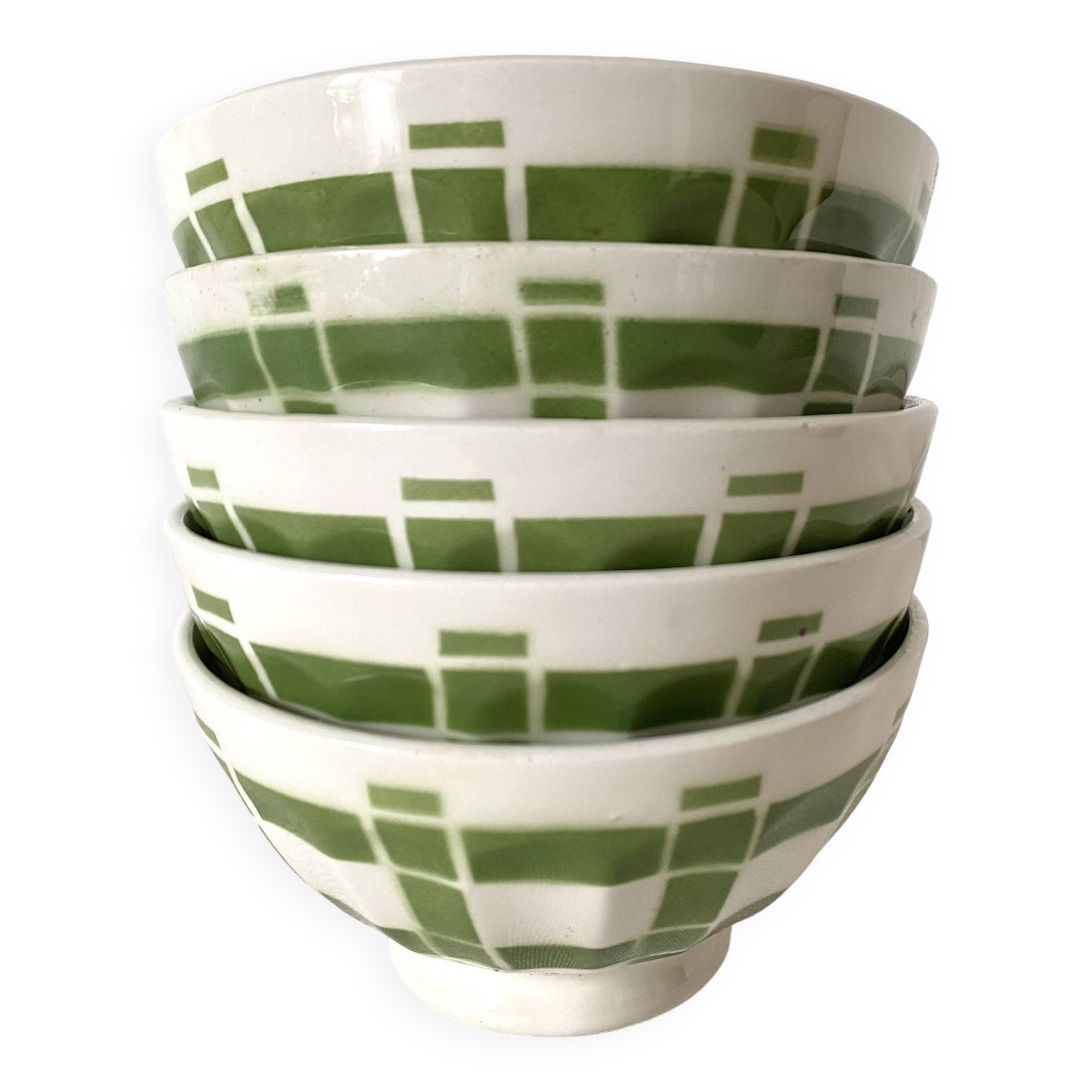 Old faceted bowls