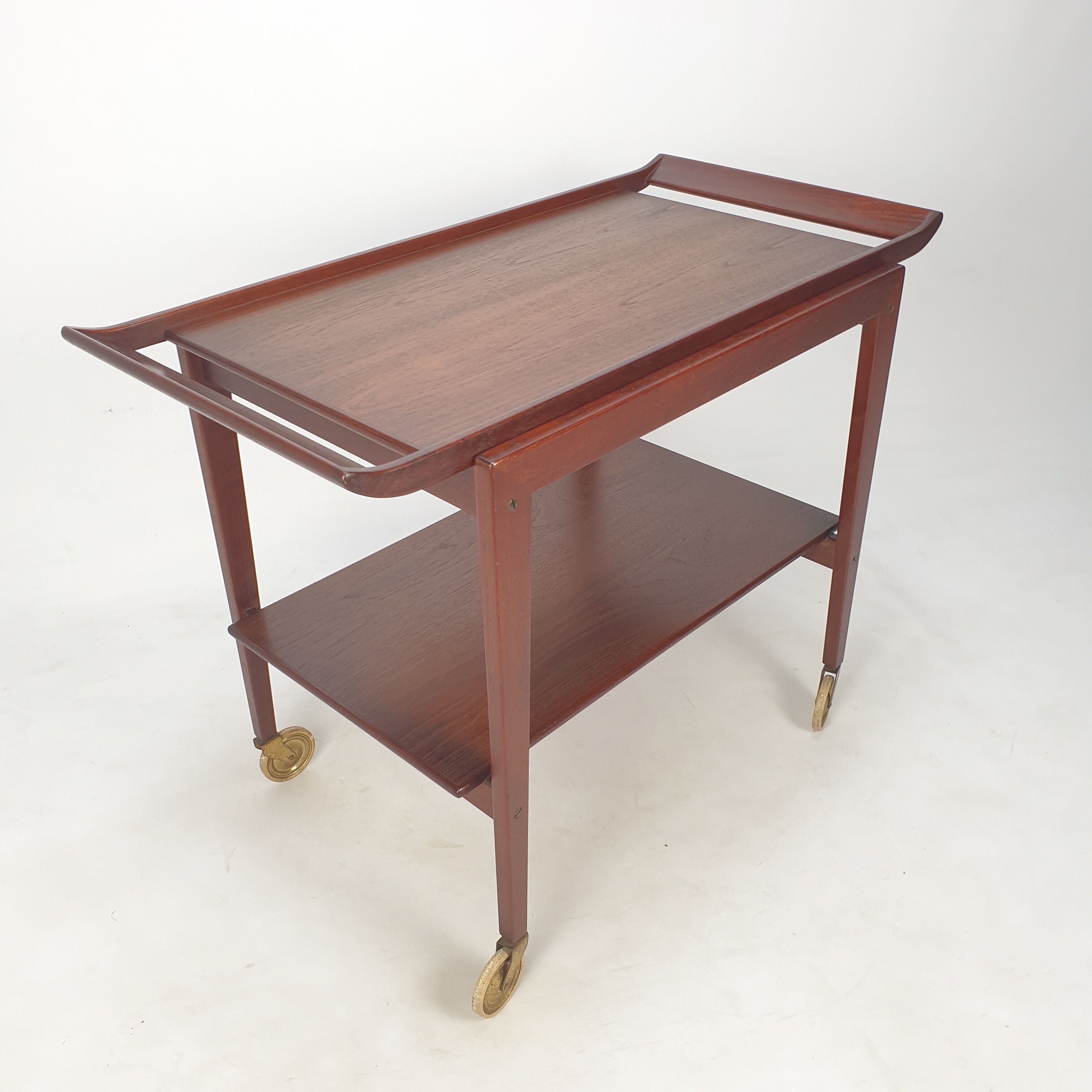 Mid-century italian teak trolley, 1960's