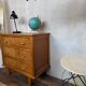 Vintage commode with diamond handles