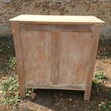 Light grey Parisian buffet raw wood