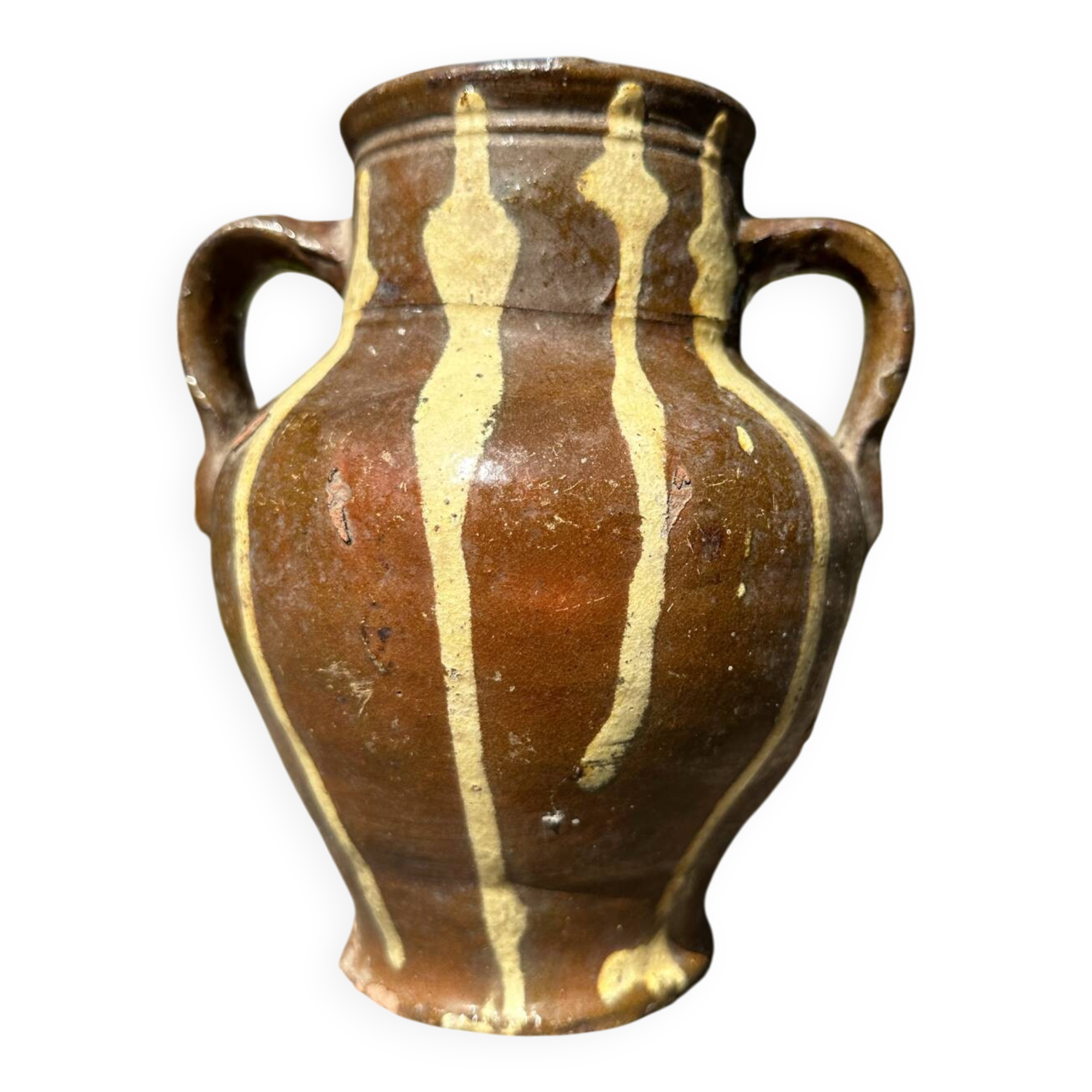 Jarre poterie en terre cuite ancienne