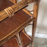 VINTAGE RATTAN BOOKSHELF