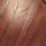 Large teak cheese board 1970 with bell, Cluze creation