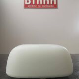 Old vintage square opaline ceiling/wall light 1960/70