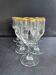 8 Daum gold-plated wine glasses