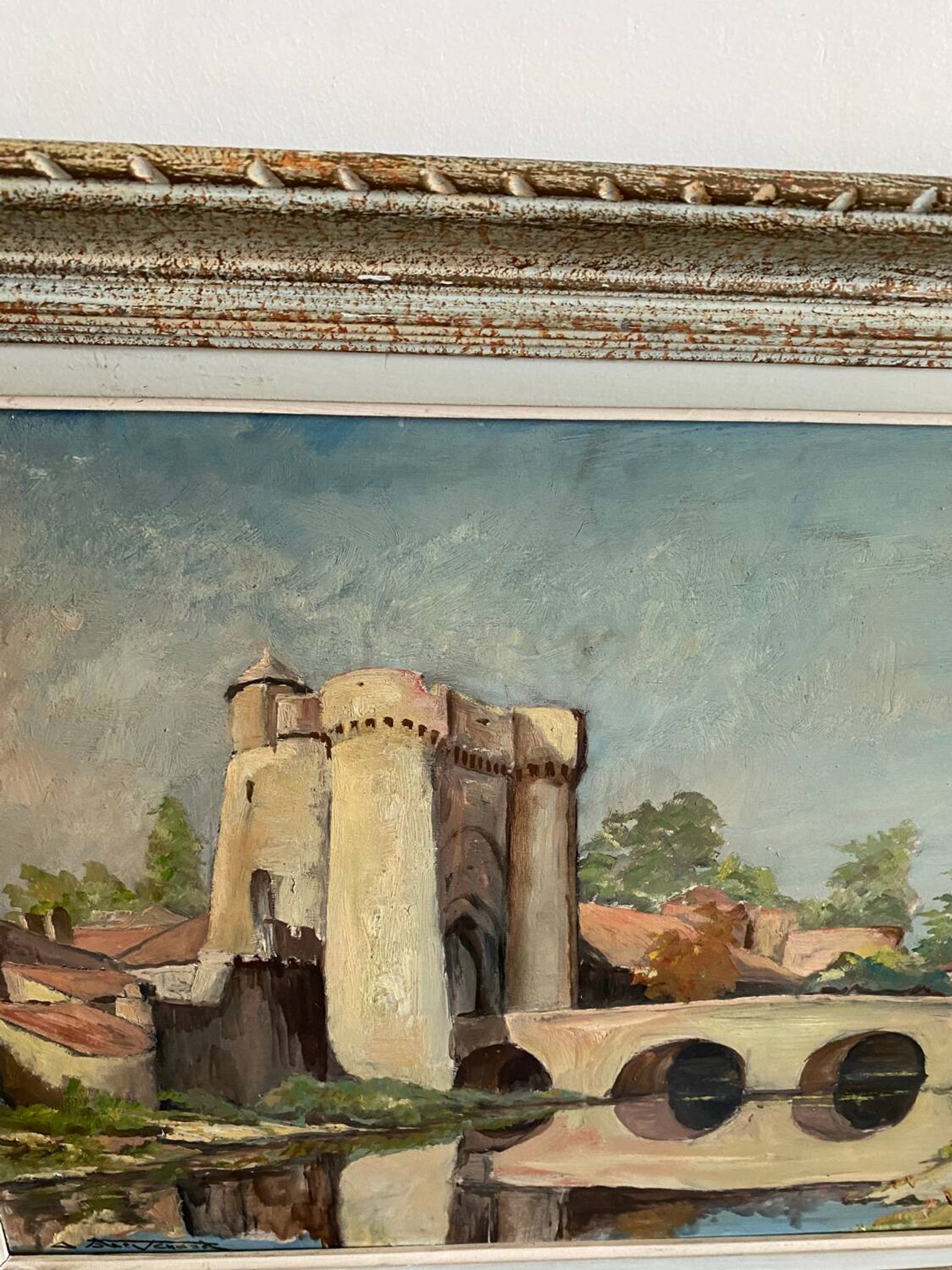 Peinture ville fortifiée