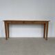Fine console, side table or school table in wood with spindle legs 160 cm - Vintage retro