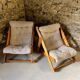 Pair of Kon Tiki armchairs by Gillis Lundgren for Ikea