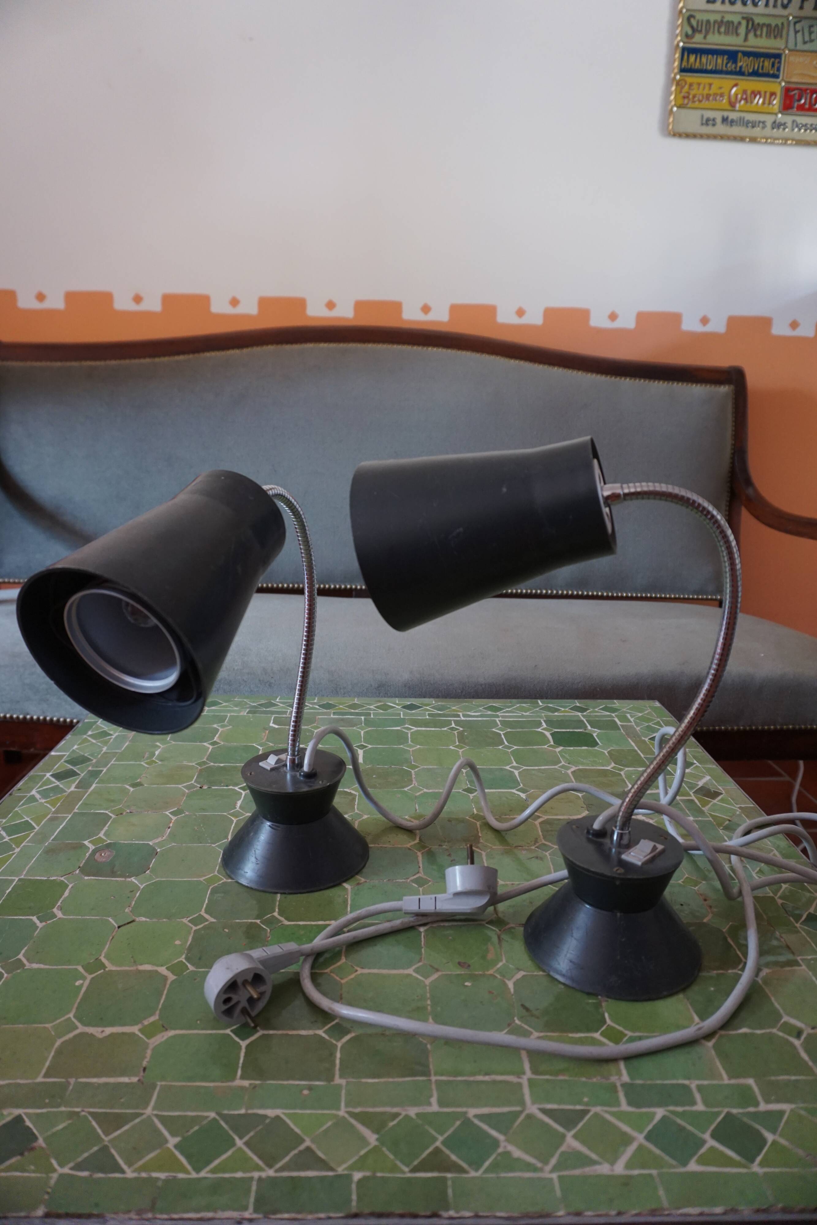 paire de lampes industrielles Armélec