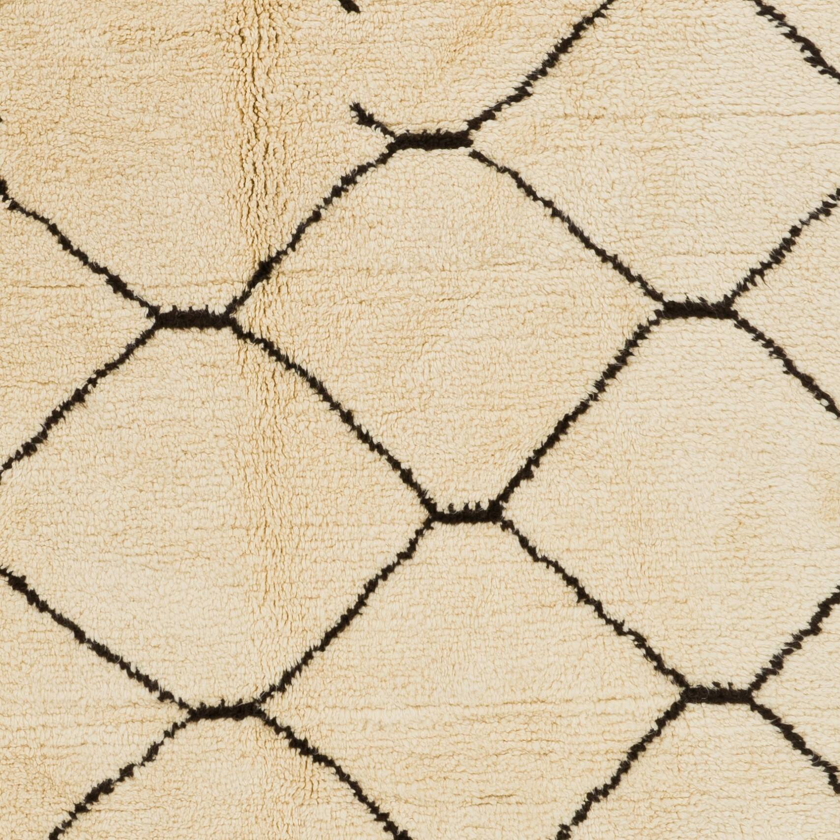 "Freedom" Moroccan Rug, 100% Natural Un-Dyed Wool, Modern Hand Knotted Tulu Carpet