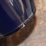 Vase 30s blue of Sèvres and gold Ste Radégonde or Tours Pinon (unsigned)