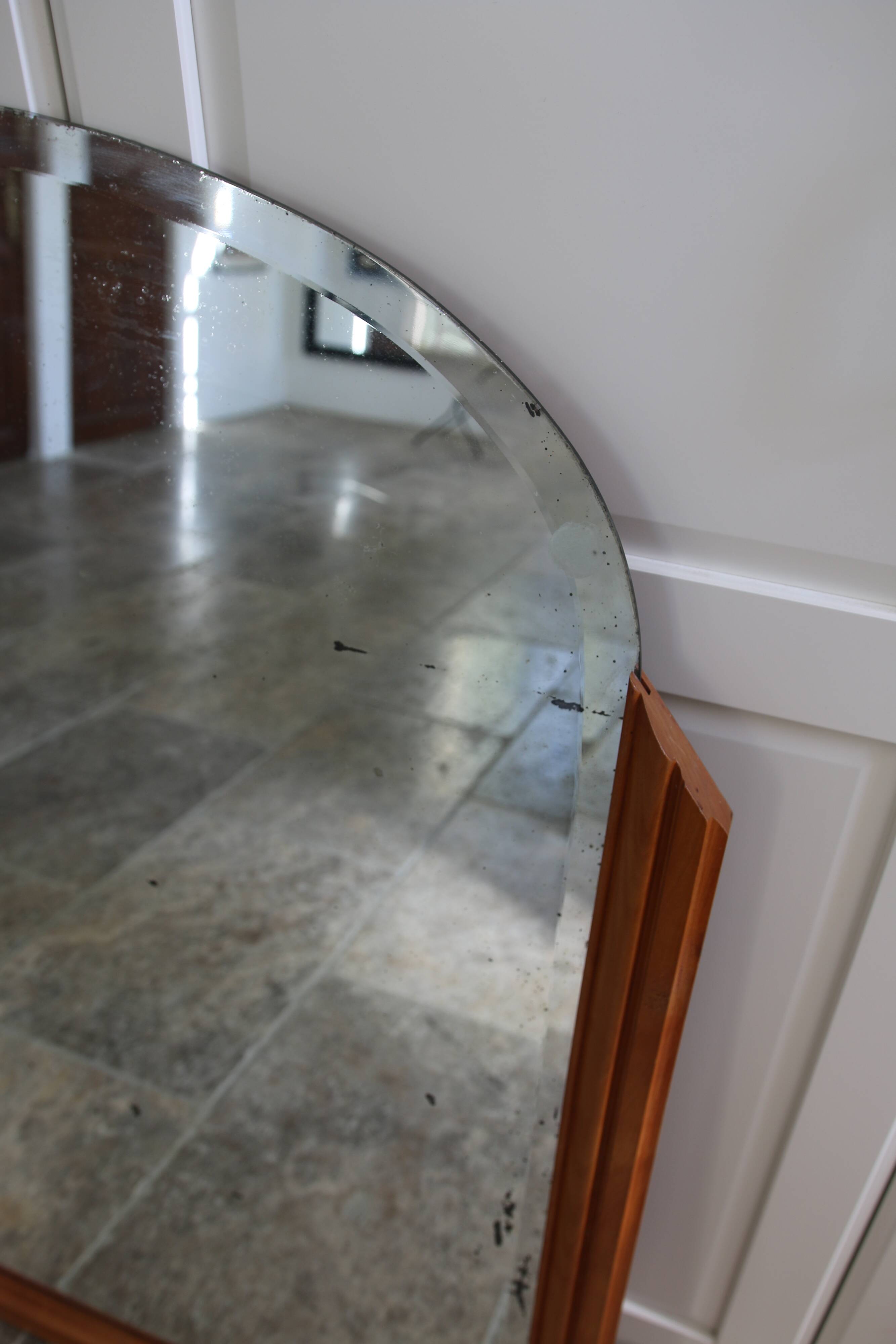 Bevelled grand mirror, Art Deco style, 1950s