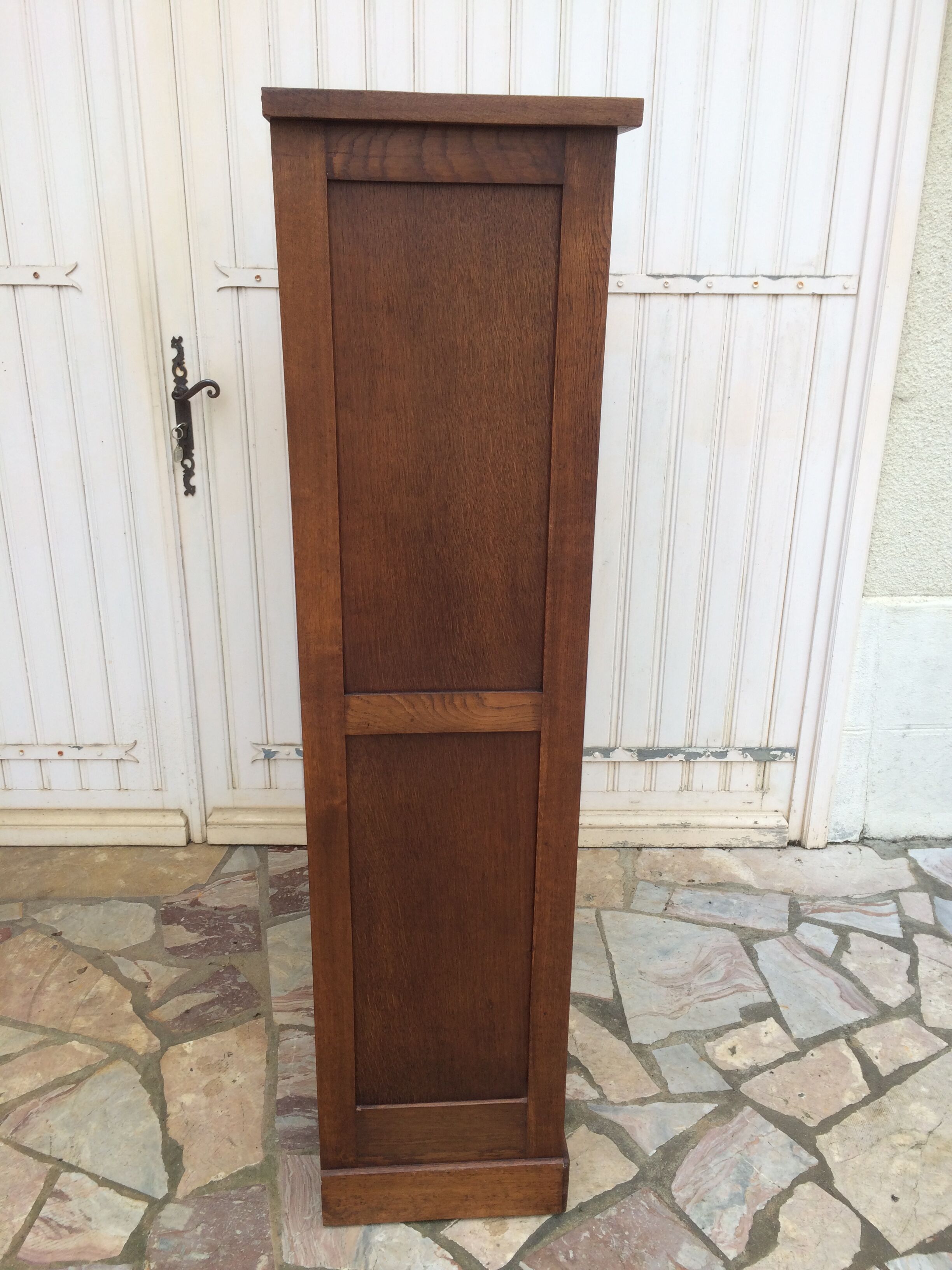 30s oak double curtain binder