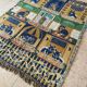 Vintage handmade cat rug