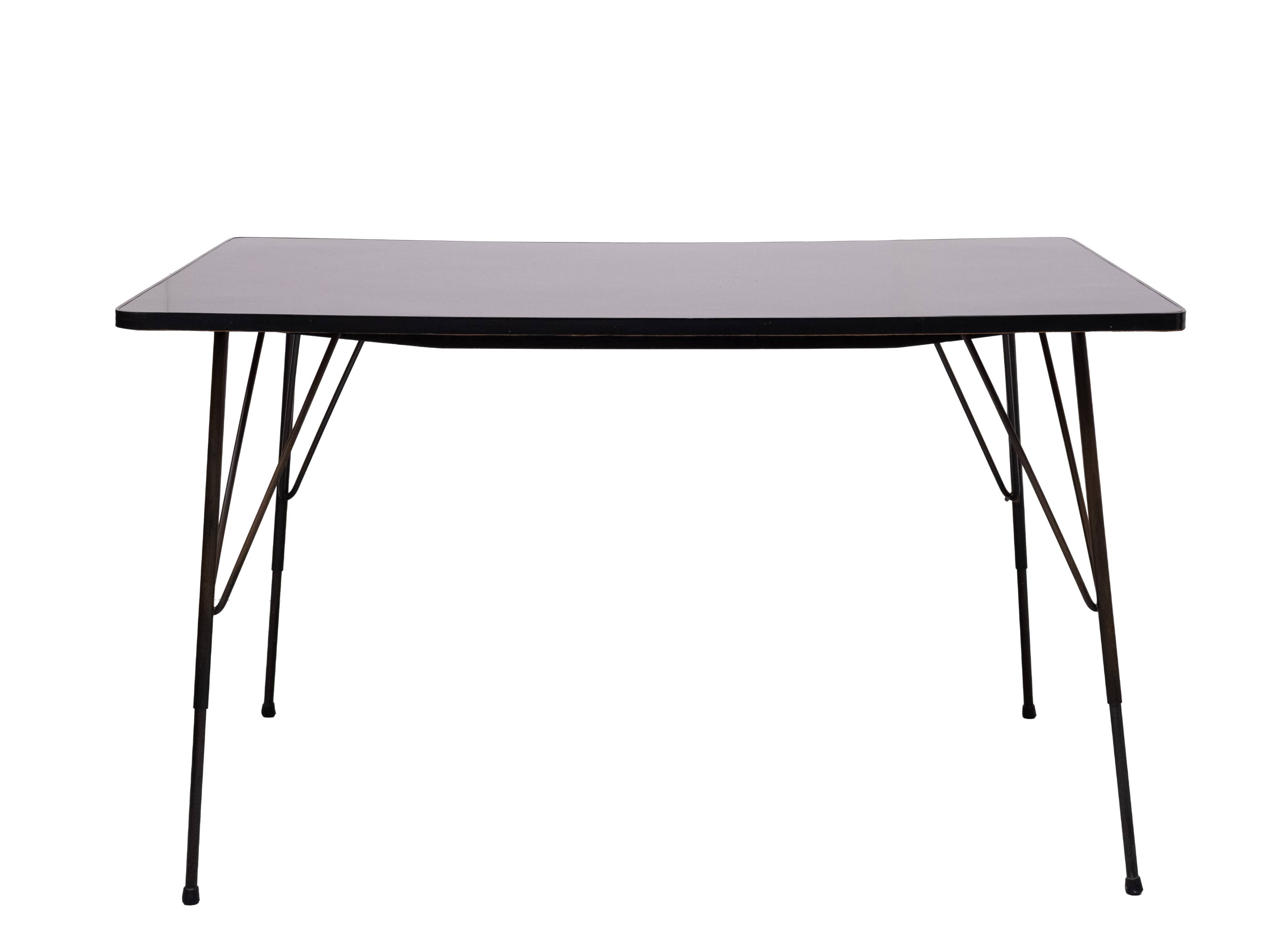 1950s Adjustable dining / coffee table by Rudolf Wolf for Elsrijk, Holland