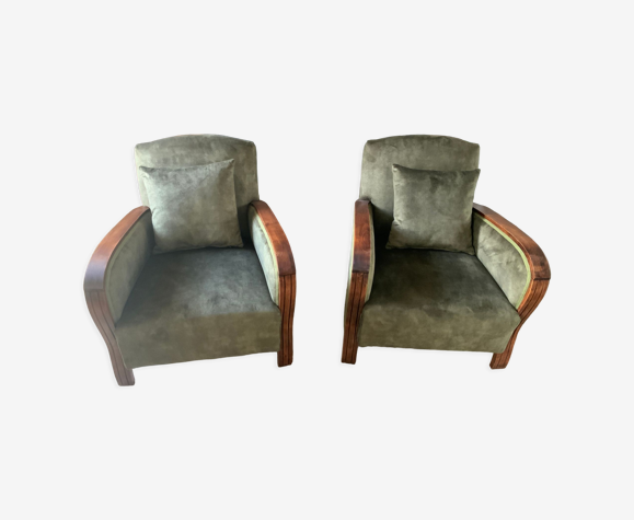 Paire de fauteuils art déco
