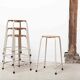Pagholz vintage stackable stool oak / grey