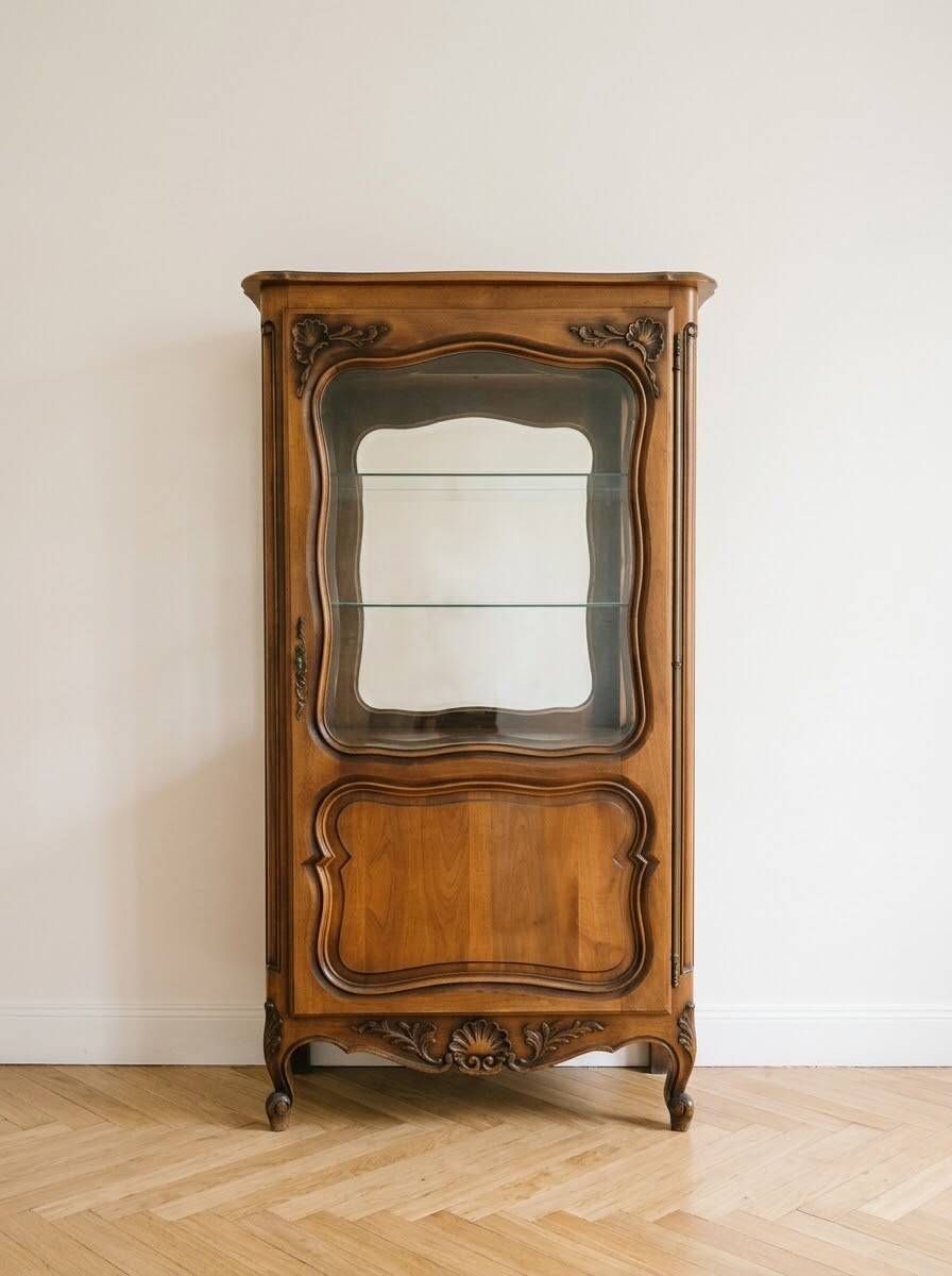 Vitrine argentier Louis XV en bois