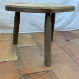Vintage cowhide tabouret
