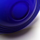 Glass Centerpiece Platter Forum Sapphire / Bormioli Rocco / Italy / 1980s