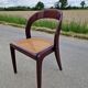 Chaise Baumann gondole en bois et cannage