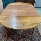 Cherry wood dining room table with 2 extensions, LOUIS PHILIPPE style work from the 1930s
